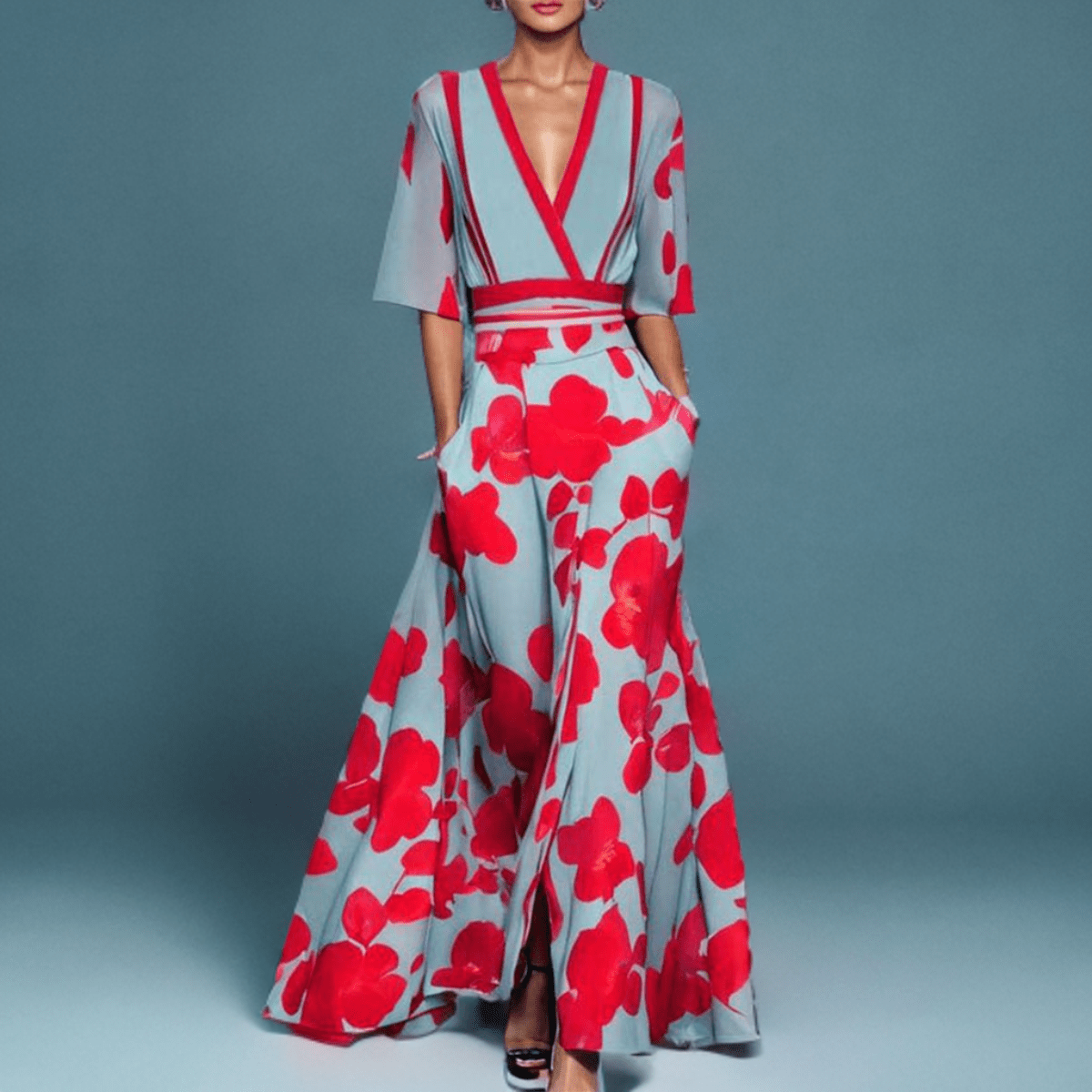 Andrina - Kjole Med Elegante Ærmer